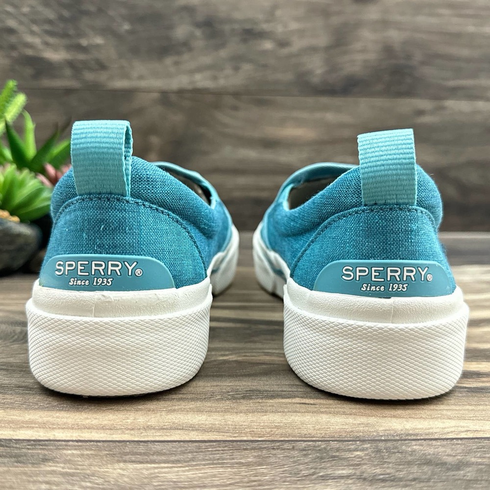 ❌SOLD OUT❌NIB Sperry Pier Wave 9M 40 Chambry Blue Slip-On Sneaker - Picture 7 of 11